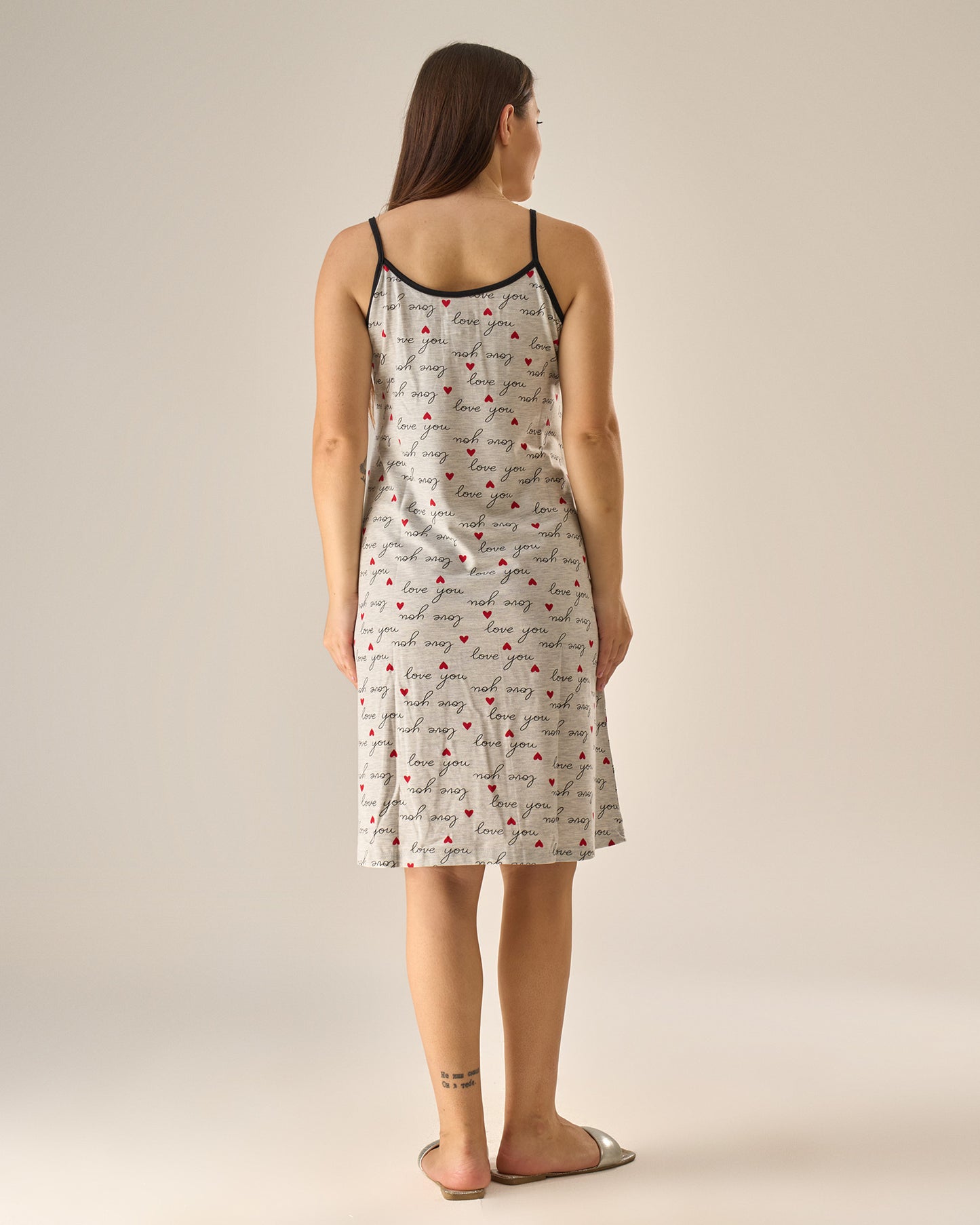 Love print nighty