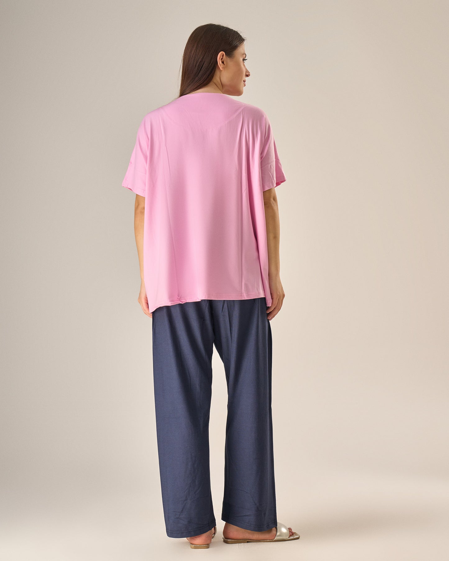 Elegant embroidery pyjama