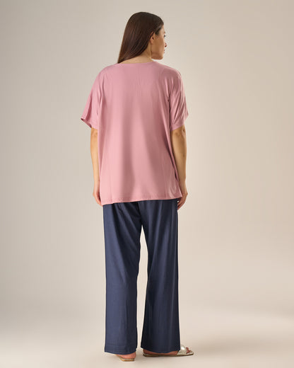 Elegant embroidery pyjama