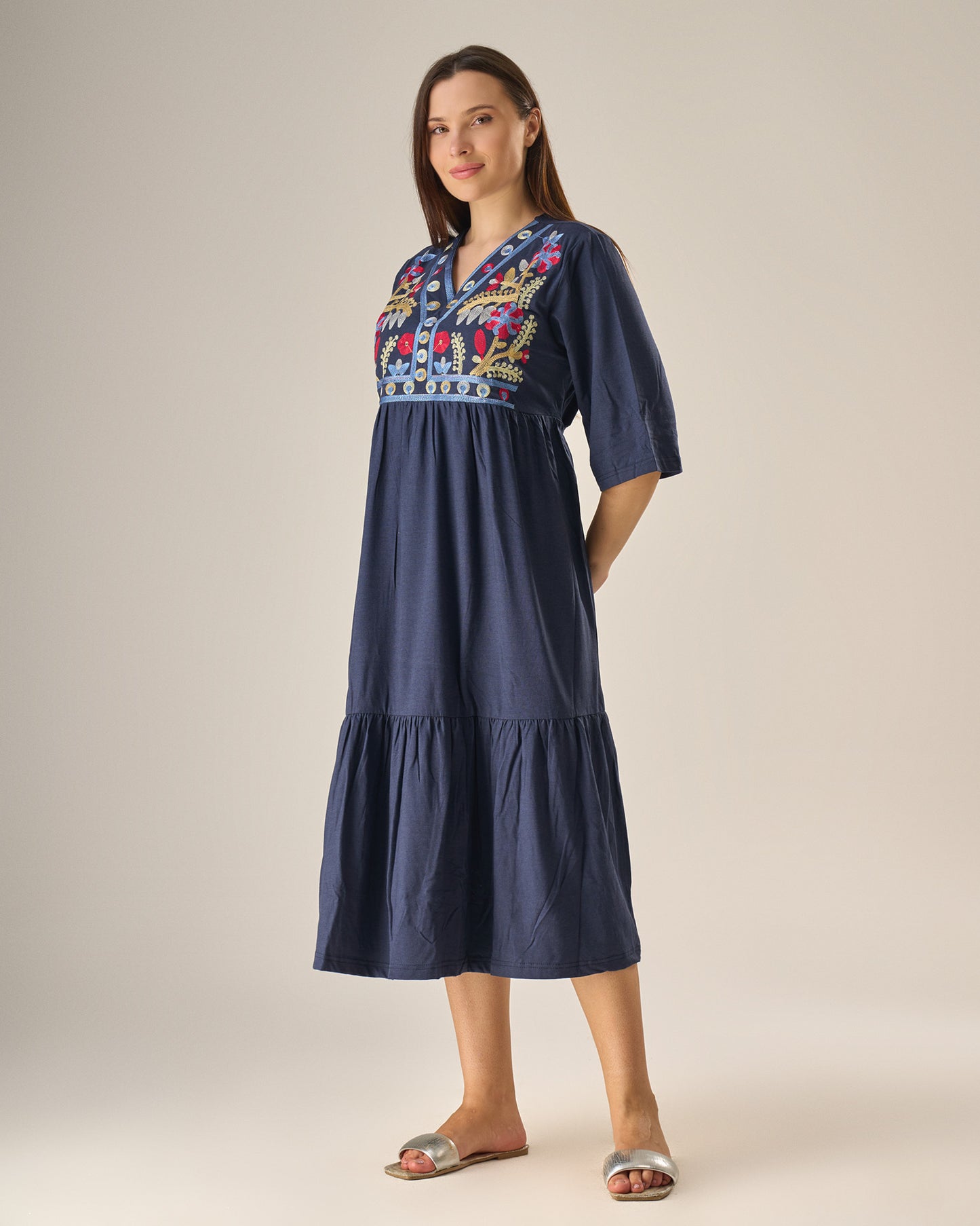 Midnight bloom dress