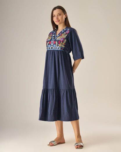 Midnight bloom dress