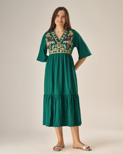Midnight bloom dress