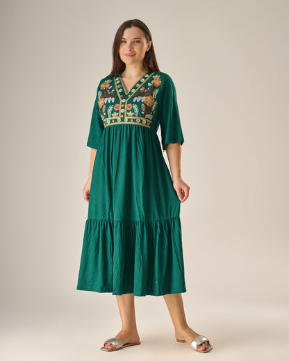 Midnight bloom dress
