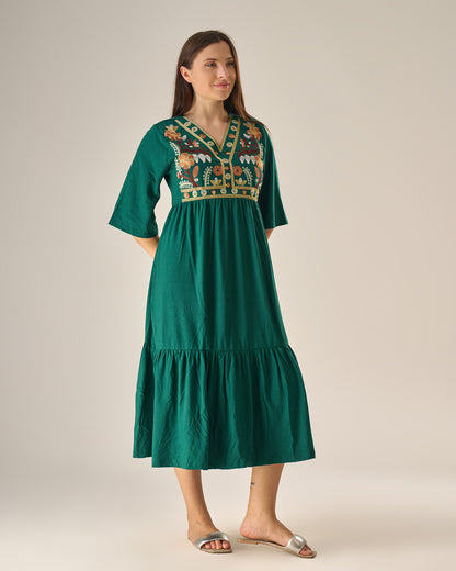 Midnight bloom dress