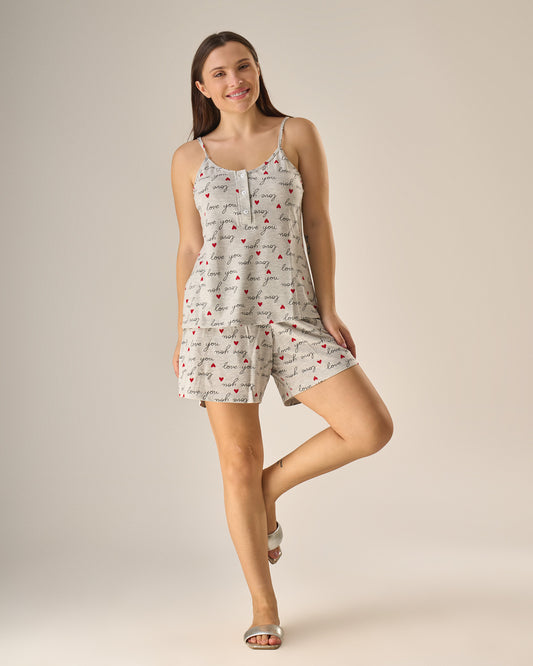 The I love you strappy pijama