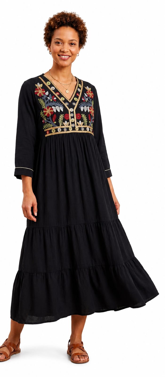 Midnight bloom dress