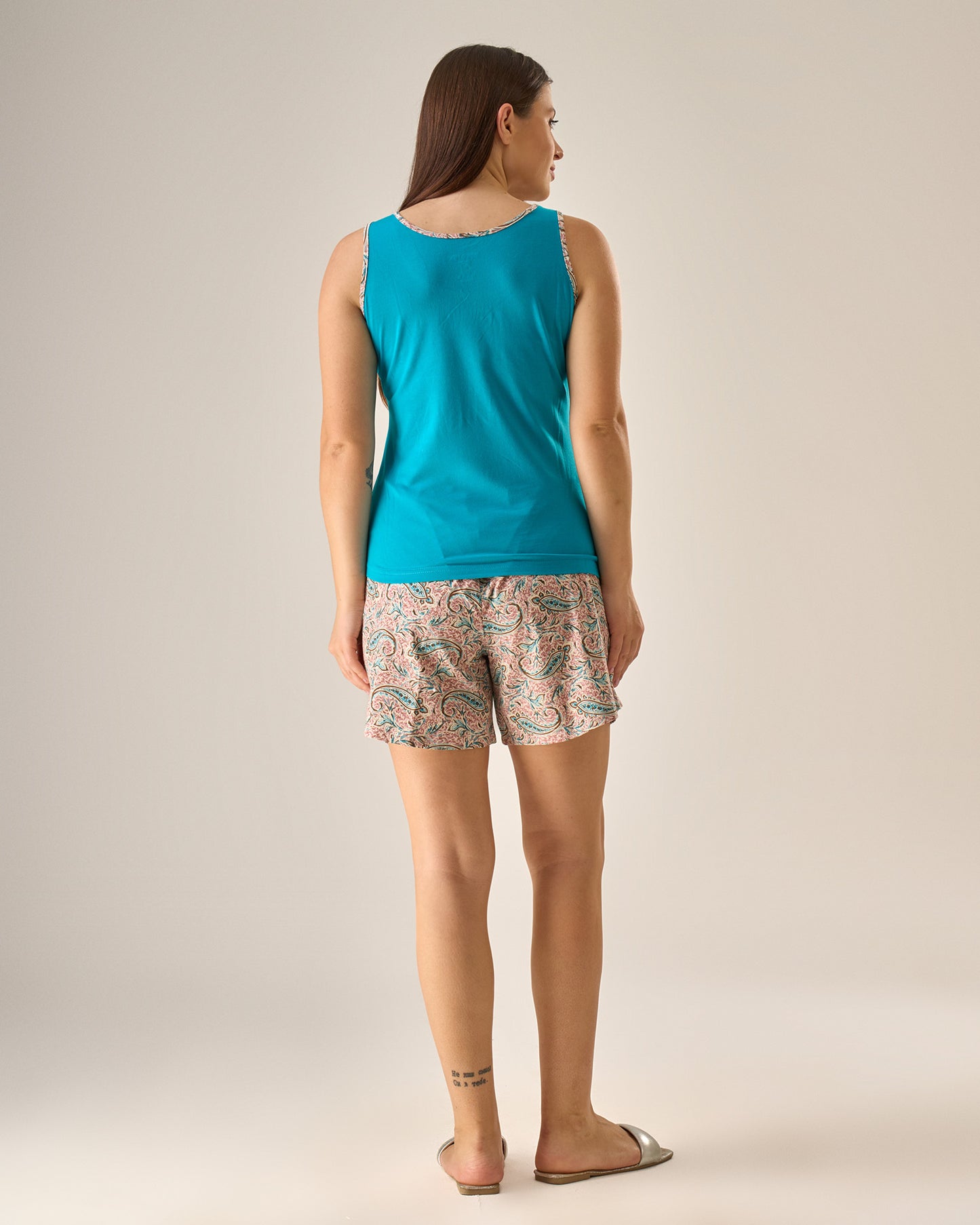 Soft heart short set