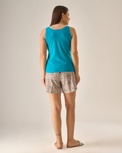 Soft heart short set