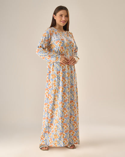 Floral sleeve nightdress