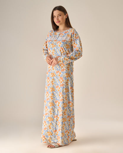 Floral sleeve nightdress