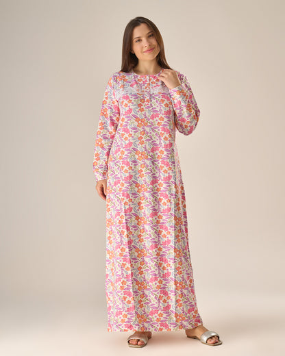Floral sleeve nightdress