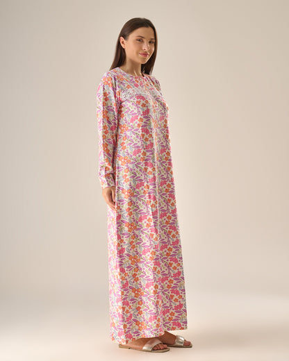 Floral sleeve nightdress