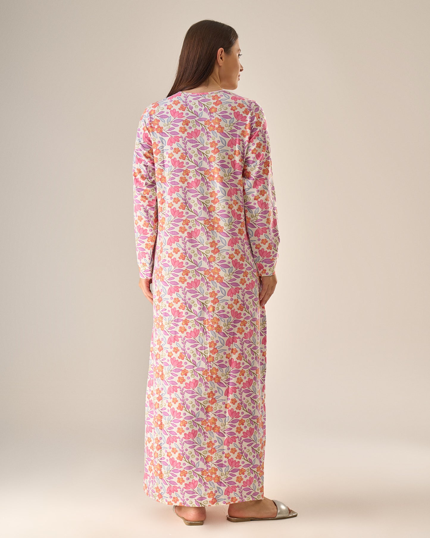 Floral sleeve nightdress